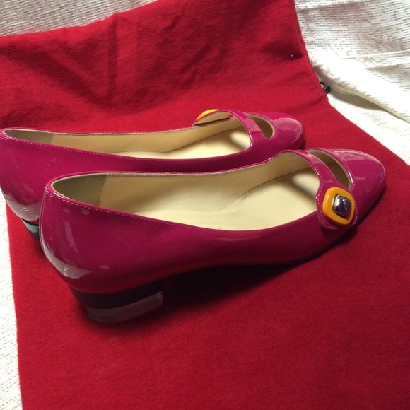 Christian Louboutin Pink Bibababy Mary Jane Pumps - Picture 3 of 8